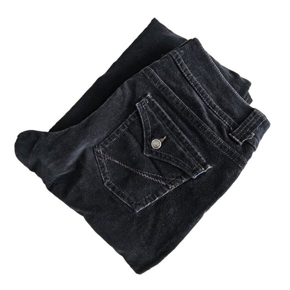 Sonoma Corduroy Pants Women's 10 Average (34x32) Black Boot Cut Brown Flap Pkt - Picture 6 of 16